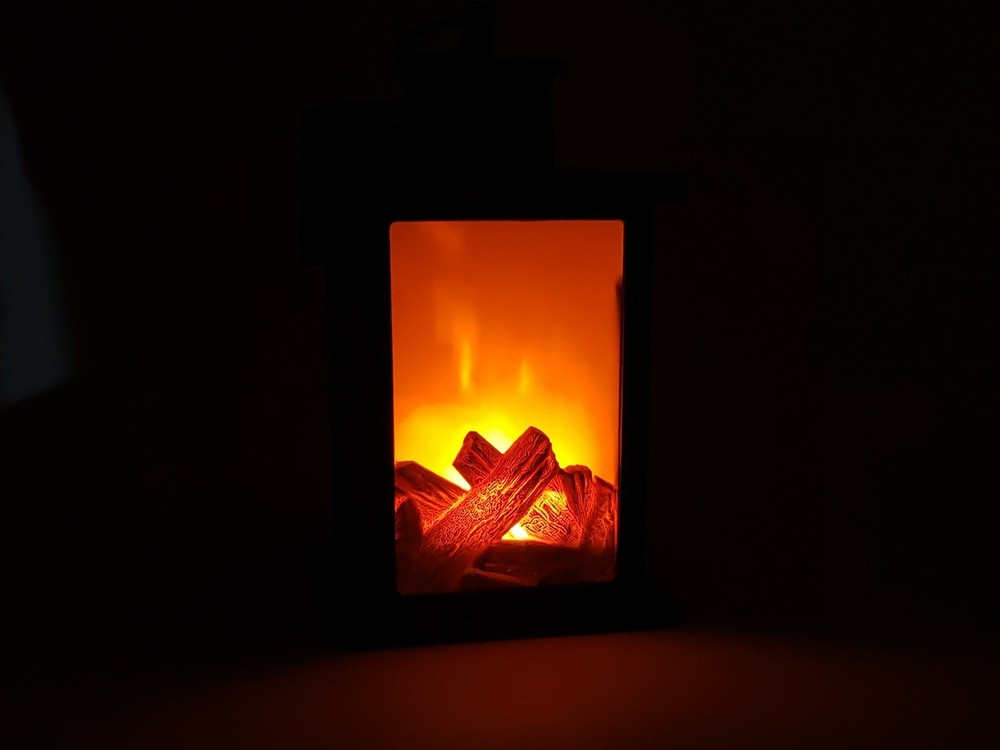 Flame Effect Style Lantern with Hanging Loop