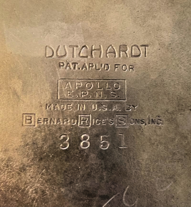 VINTAGE SILVERPLATED PITCHER by Bernard Rice's Sons-Scenes Apollo- Electroplated