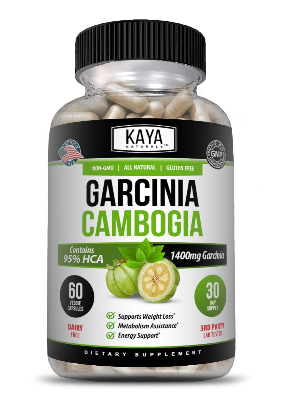 Garcinia Cambogia Extract, Premium Fat Burning 95% HCA, Natural Weight Loss