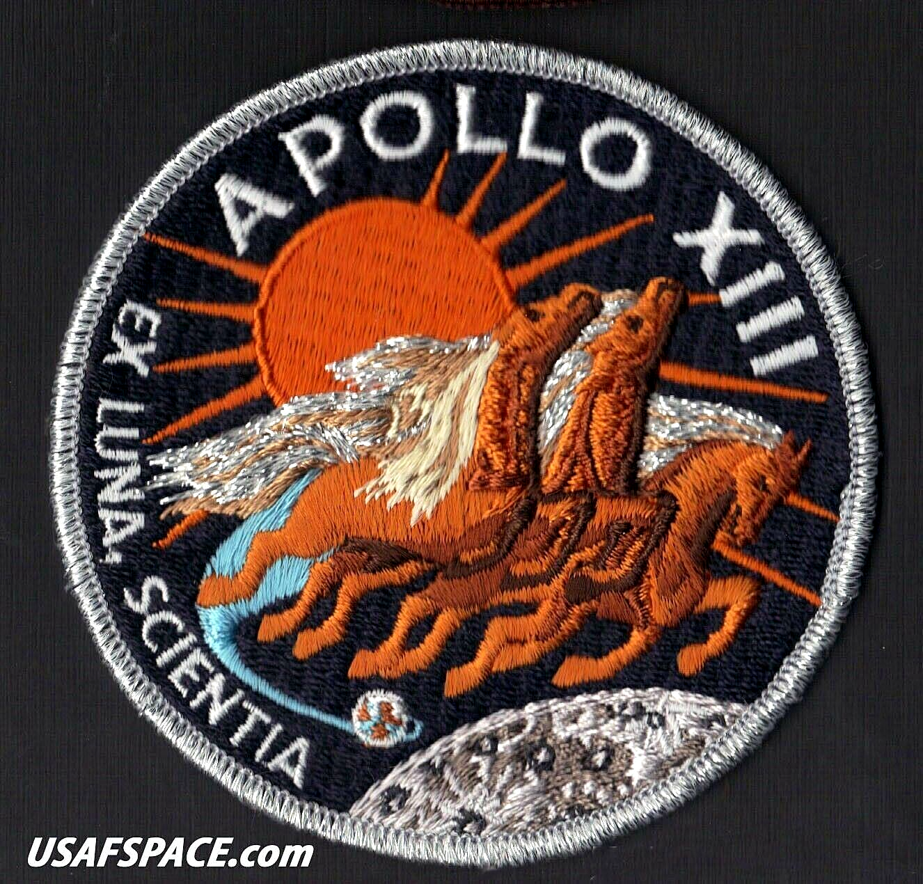 APOLLO 13 LION BROTHERS VINTAGE ORIGINAL NASA Hallmarked CLOTH BACK SPACE PATCH