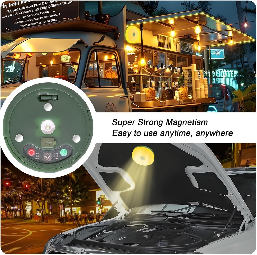 Versatile Waterproof Camping Light String - USB Rechargeable & Remote Operated