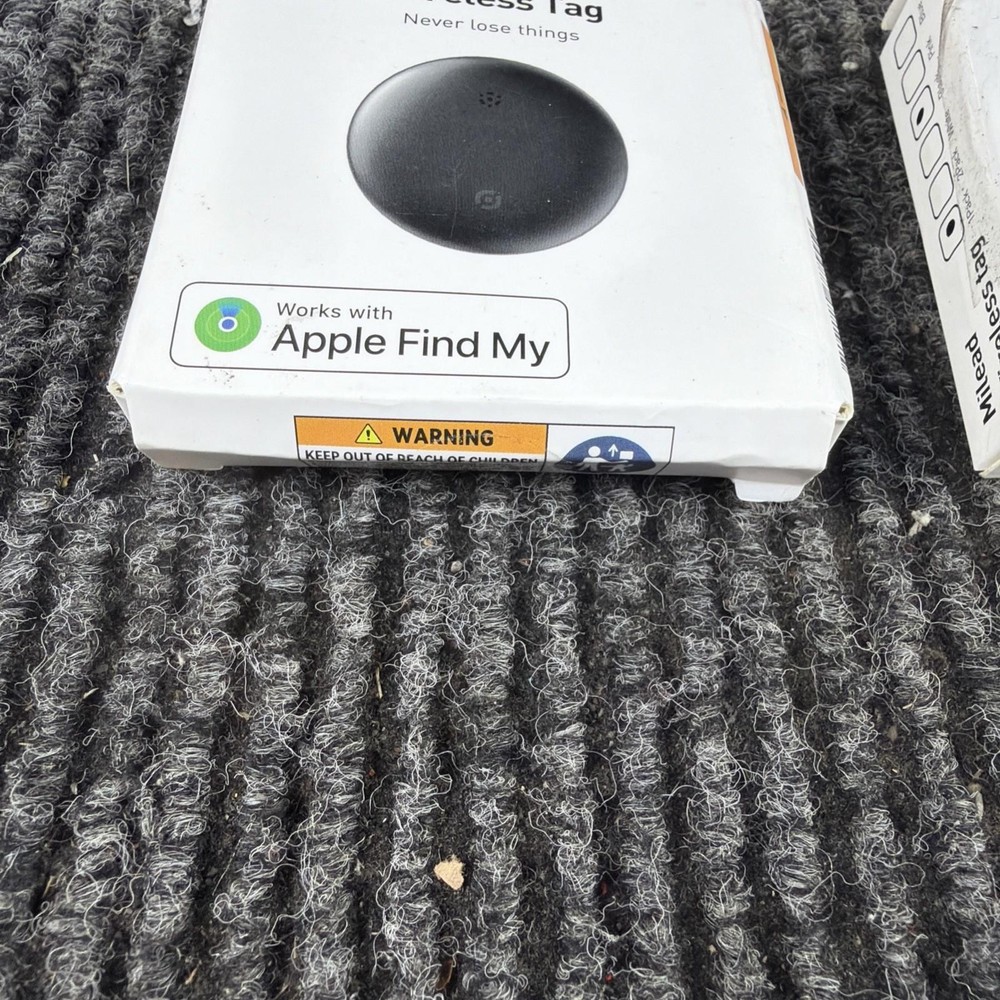2 pack Rexzol Wireless Tag Black Compatible with Apple Find My