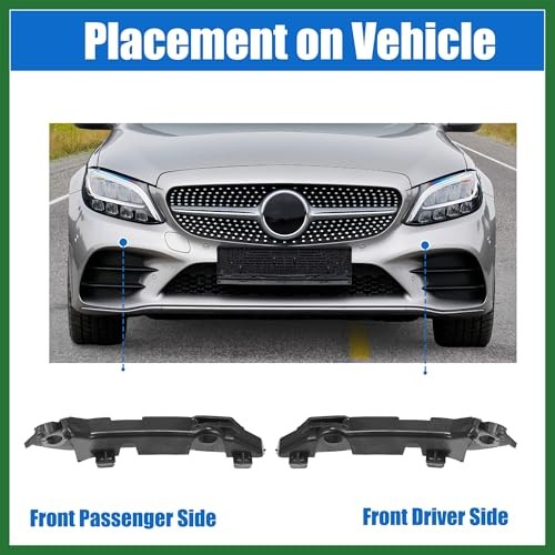 Front Left and Right Upper Bumper Cover Inner Support Bracket for Mercedes