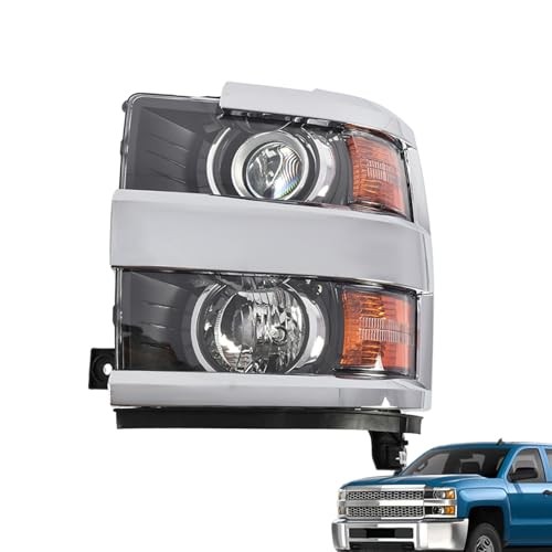 Driver Side Halogen Headlight Assembly Compatible with Silverado 2500/HD Left