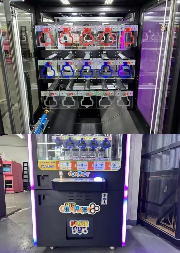 KEY COMPACT 🔑, Lucky Key Master Prize,Skill Redemption Vending Machine Arcade