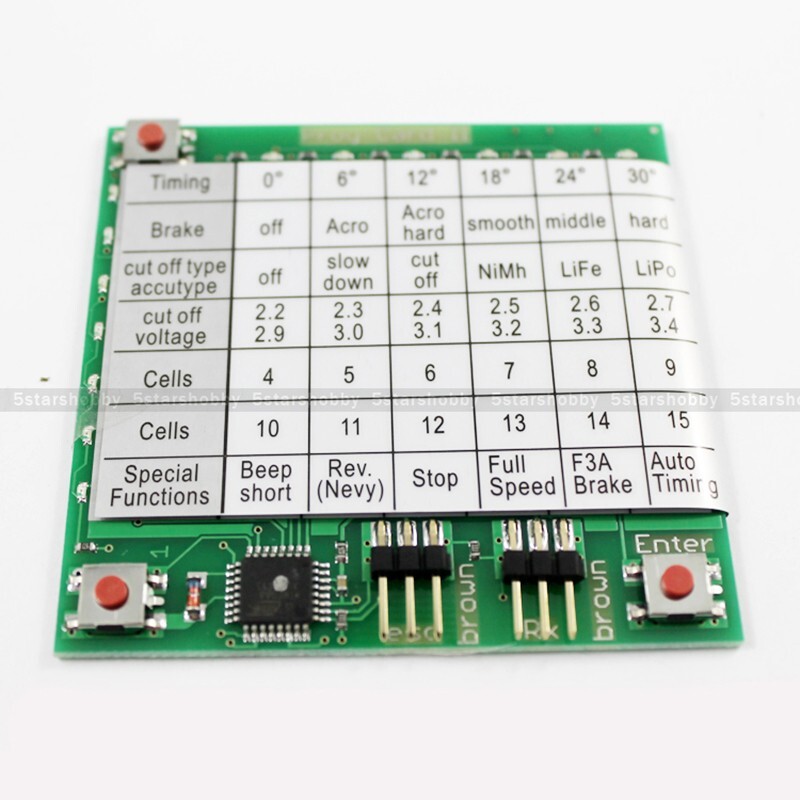 YPG Hobbyking YEP ESC Program Card Speed Control Programming Card