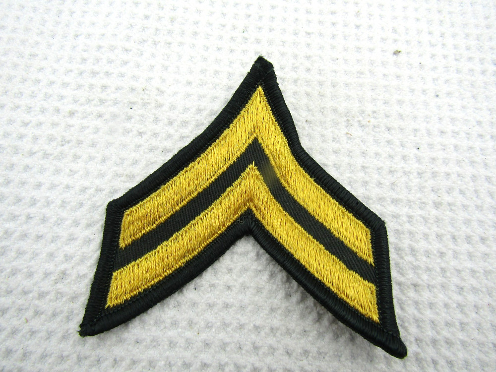 Vintage USARMY CORPORAL PATCH Cut Edge Cold War