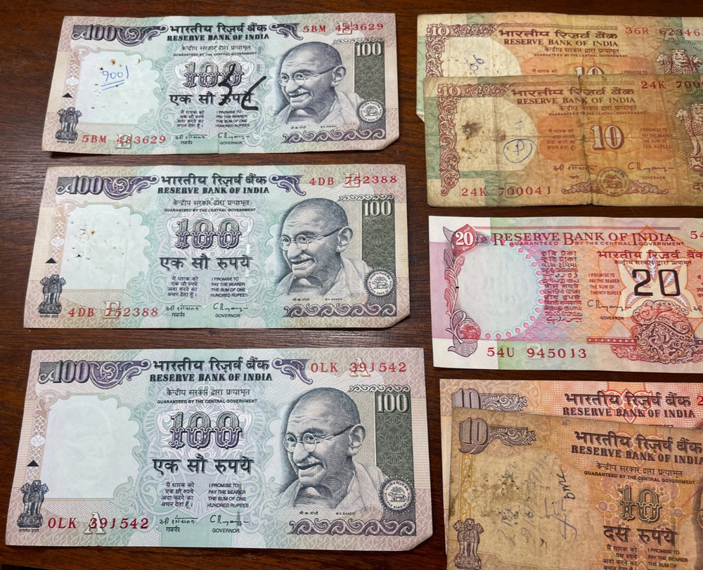 Assorted India Banknotes lot