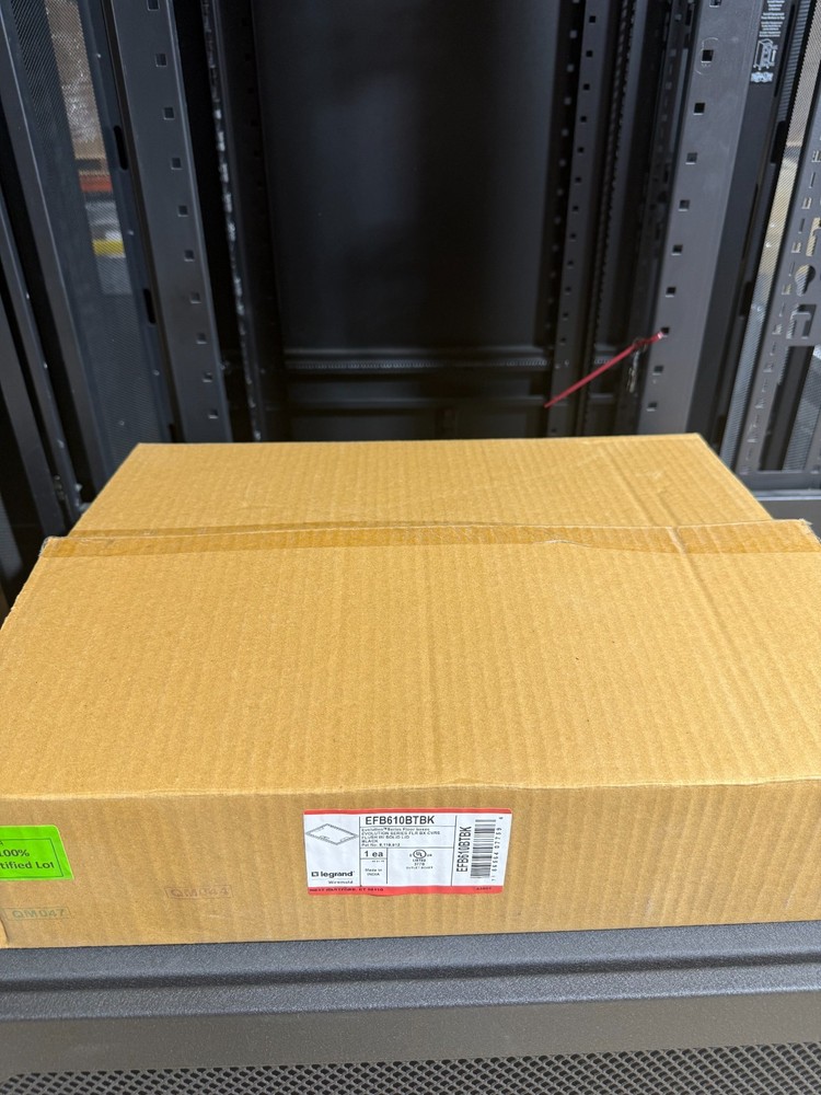 Wiremold EFB610BTBK | Floor Box Flush Style Cover with Solid Lid
