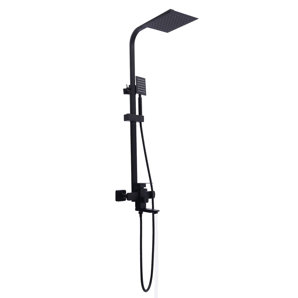Stainless Steel Shower Panel Tower with Rainfall Jets & Massage System