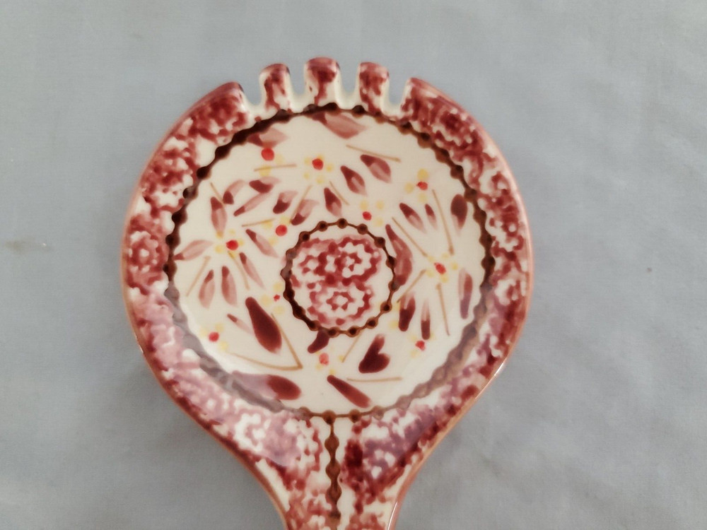 Old World Cranberry Serving Spoon by Temp Tatitons
