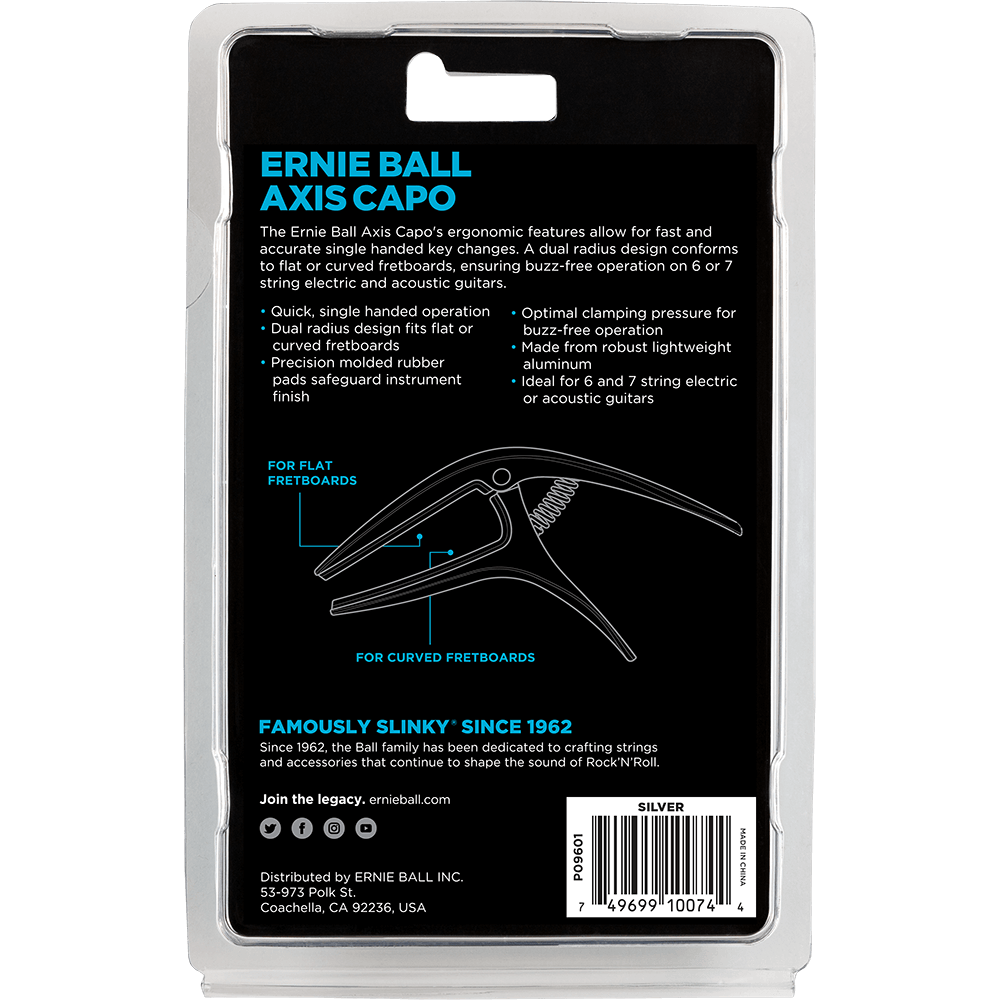 Ernie Ball AXIS Dual Radius Capo