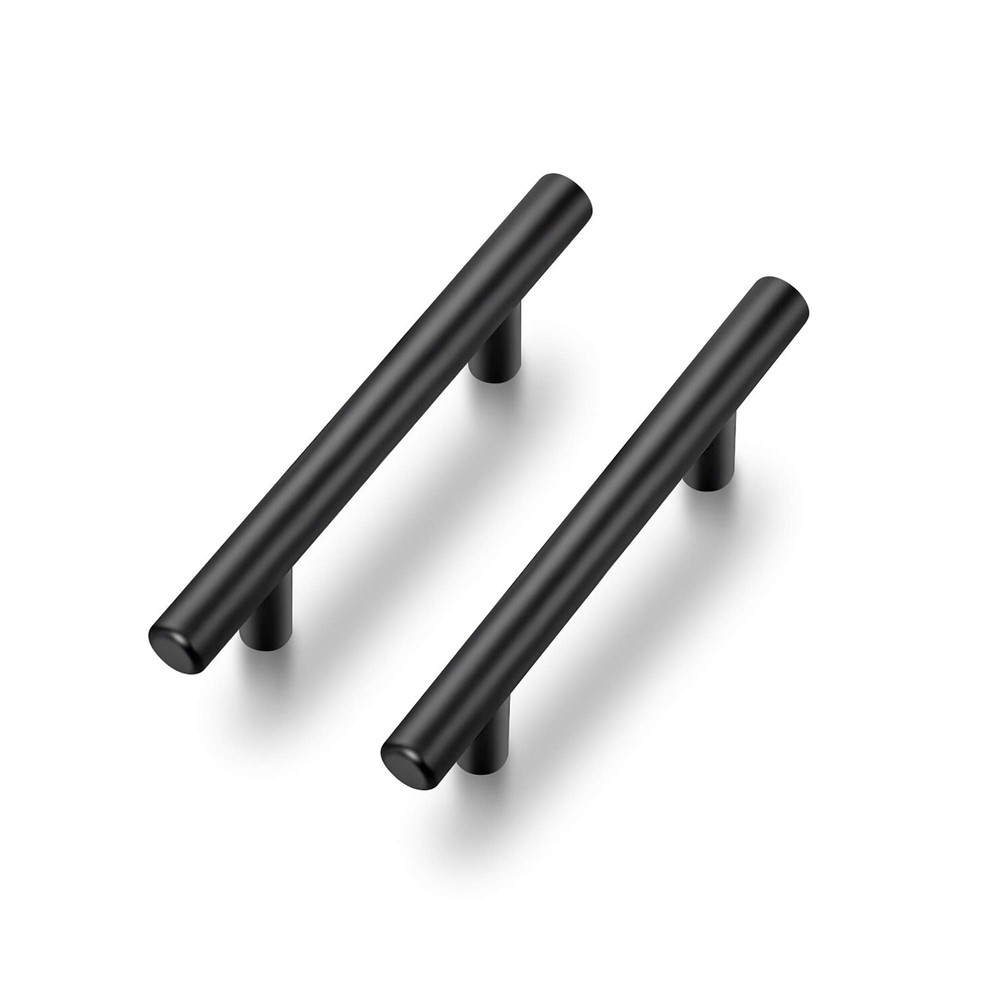 10 Pack Cabinet Handles Kitchen Knobs Matte Black Cabinet Pulls Stainless Steel