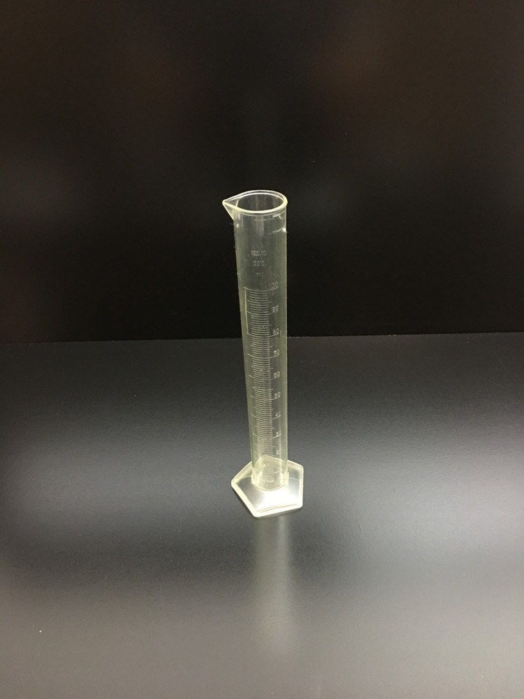 Pentagon Base Graduated Cylinder 100:10mL