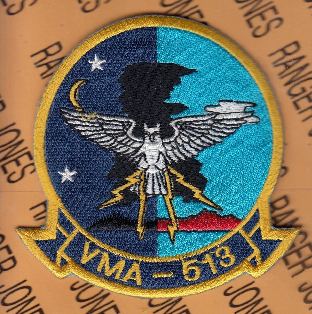 USMC Marine Fighter Attack Sqdn VMA-513 NIGHT MARES ~3.5" patch c/e