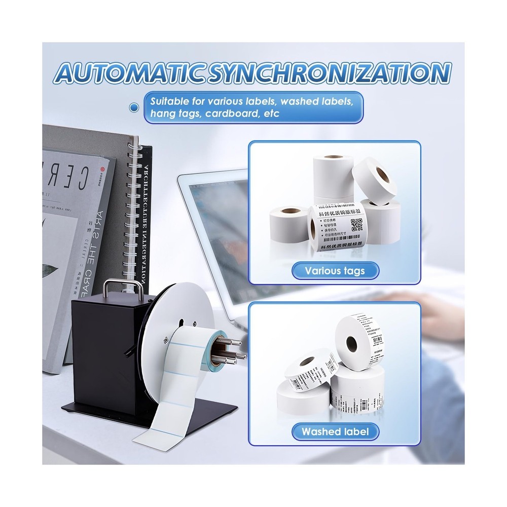 Automatic Label Rewinder Speed-Adjustable Label Rewinding Machine, Synchroniz...