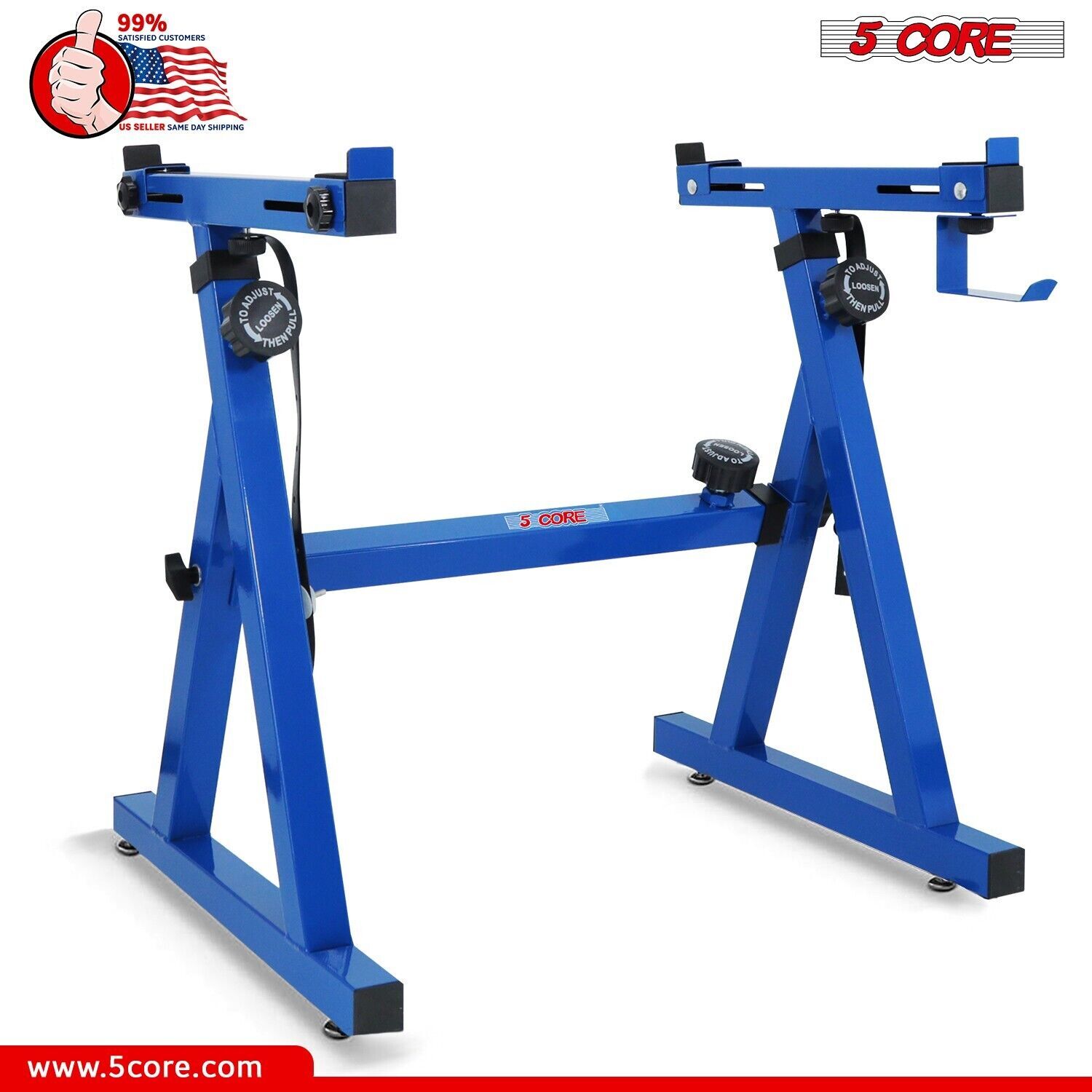 5Core Keyboard Stand Z Style Heavy Duty Piano Riser Height Adjustable Holder