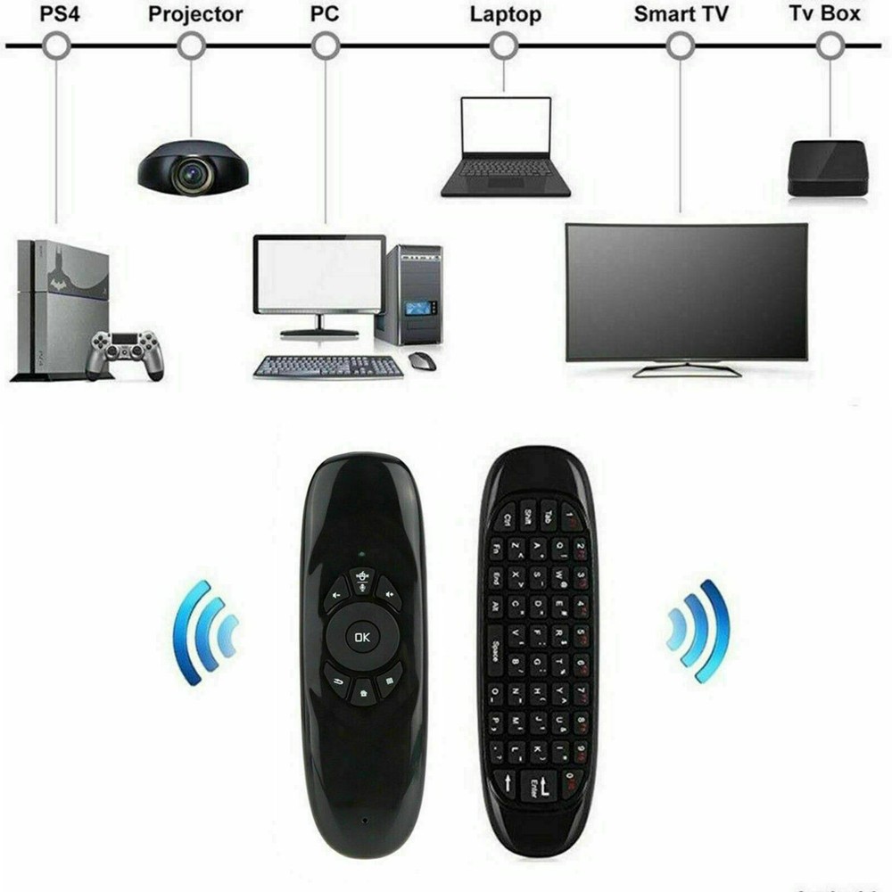 C120 2.4 Remote Control Air Mouse Wireless Keyboard for KODI Android Mini TV Box