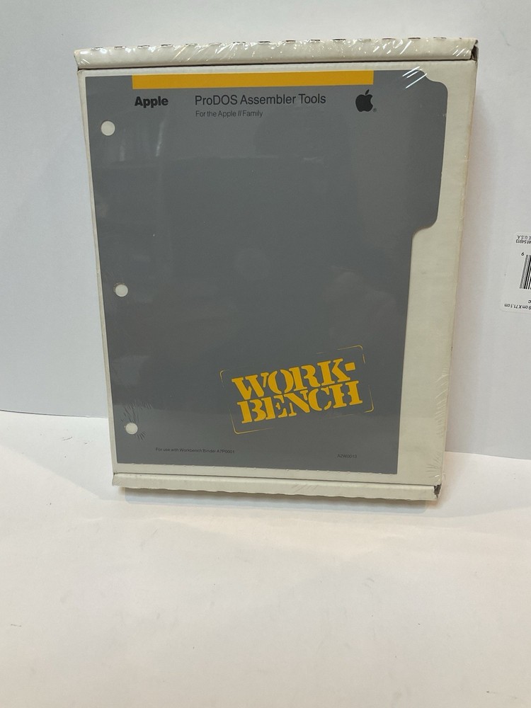 Apple II WORKBENCH A2W0013 ProDOS Assembler Tools  Manuals/Software Sealed OEM