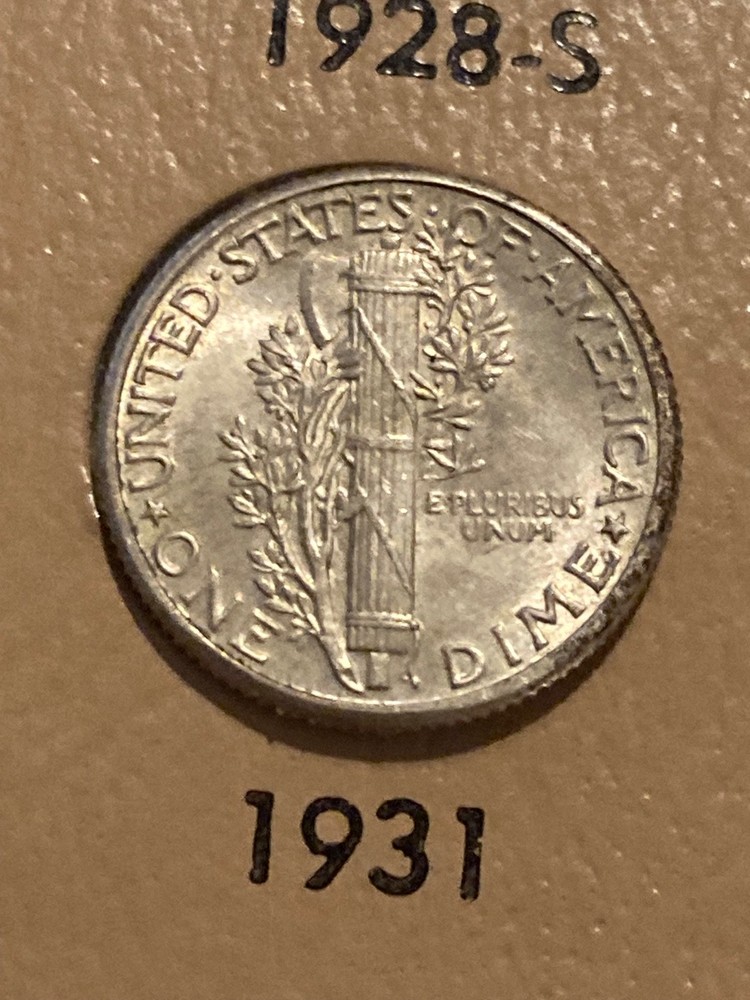 1931 Mercury Dime - Uncirculated BU - 90% Silver