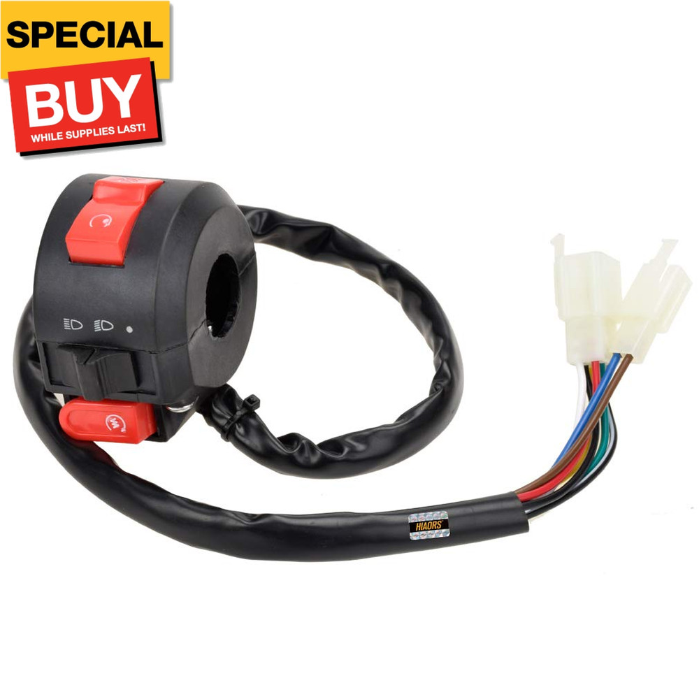 Left Kill Light Starter Switch 8 Wire 3 Function for Taotao 50cc 70cc 90cc 110cc