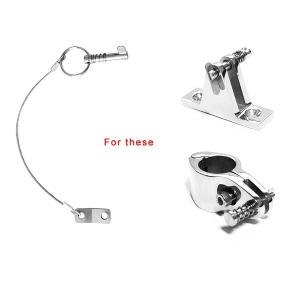 Spring Loaded Quick Release Pin Set 4PCS for Marine Deck Hinge Support Poles