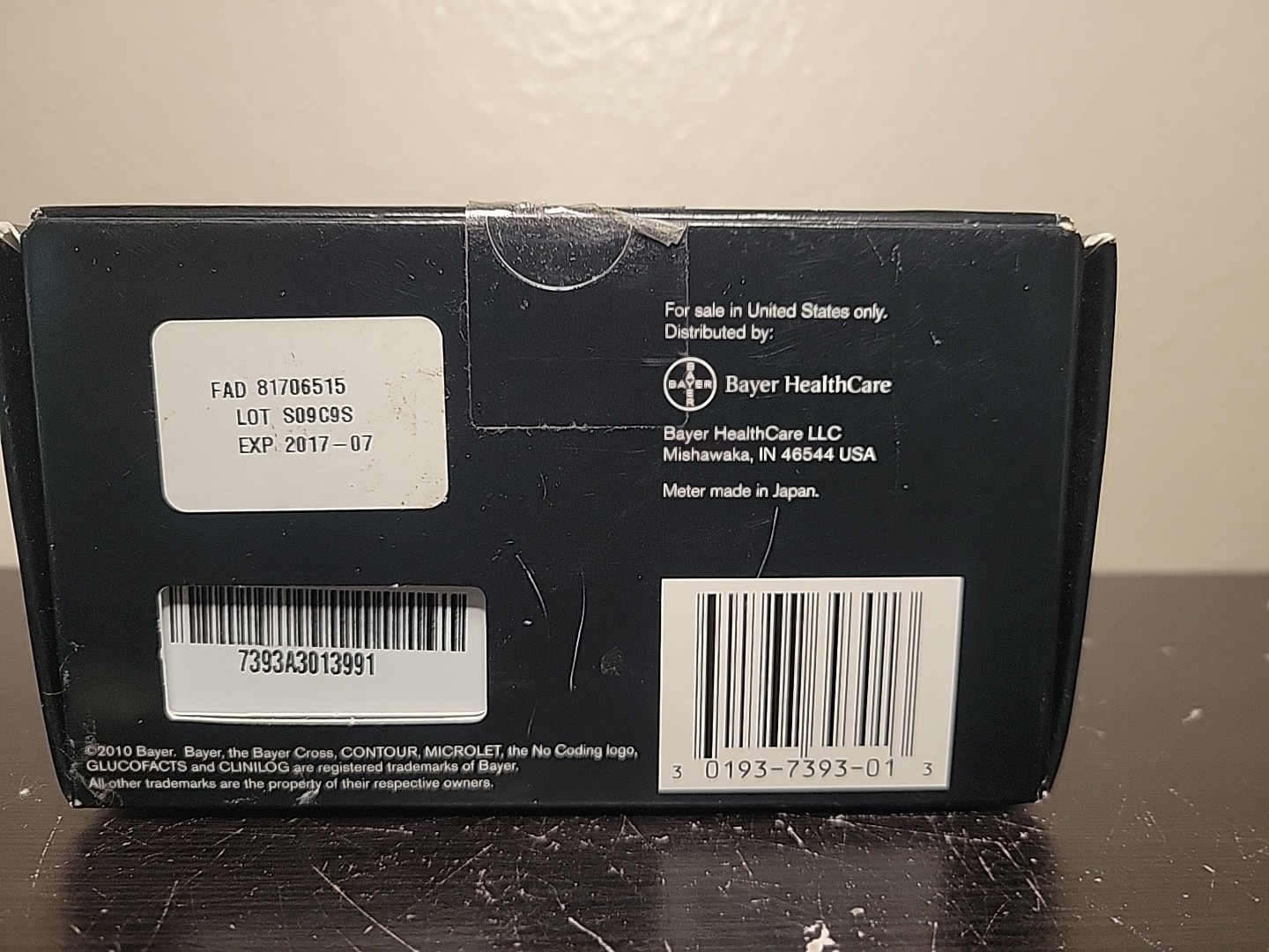 Bayer Contour USB Blood Glucose Sugar Monitoring Testing System Expired New