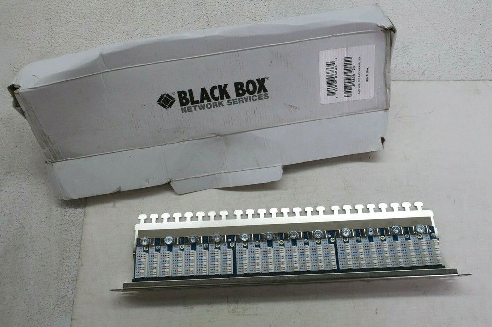 Black Box Network Services JPS60A-24 Cat6 Shielded Patch Panel 24 Port Universal