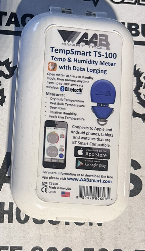 AAB/CPS TempSmart TS-100 Bluetooth Temp & Humidity Sensor