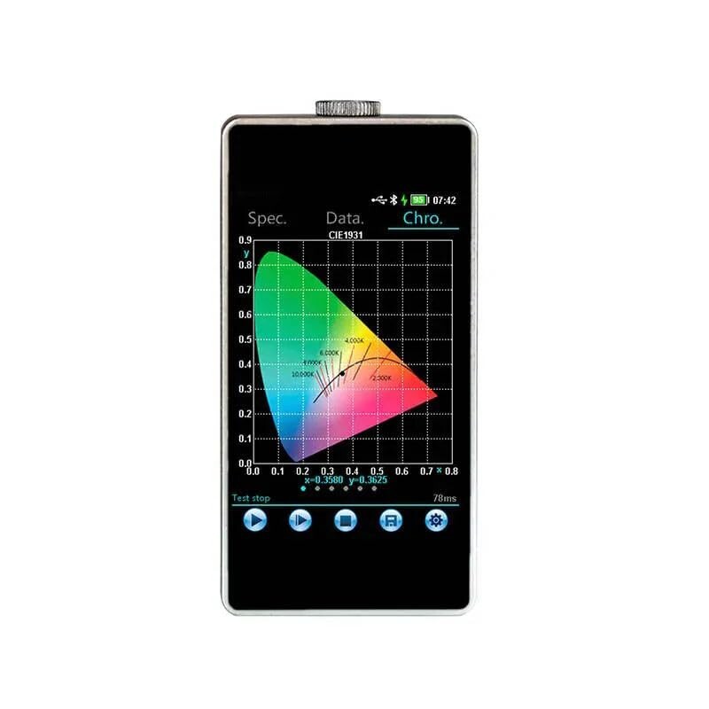 Spectrometer Spectral Illuminometer with X,Y Repeatability ±0.0005 Touch Screen