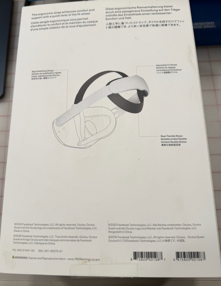Meta Oculus Quest 2 Elite Strap for VR Headset