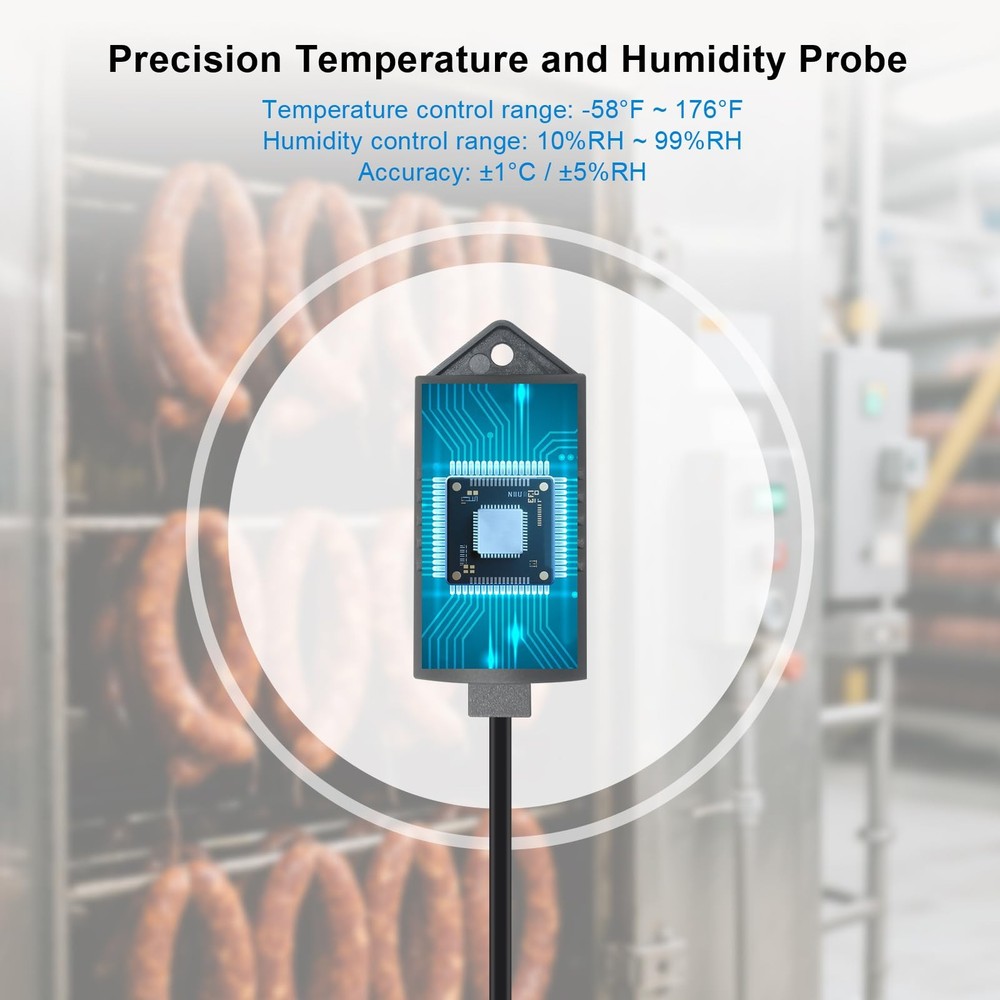 KETOTEK Temperature Humidity Controller Digital Thermostat Module 120V, Heati...