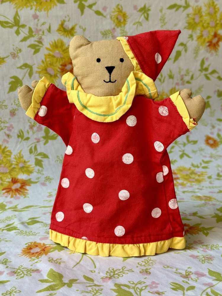 VTG Clown Bear Hand Puppet