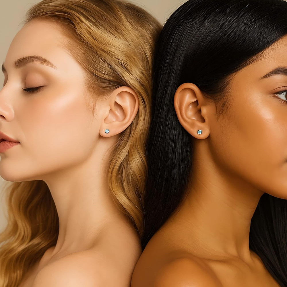 Ear Piercing Kit with Safety Back 2 Pack Disposable Ear Piercing Gun Kit Made...