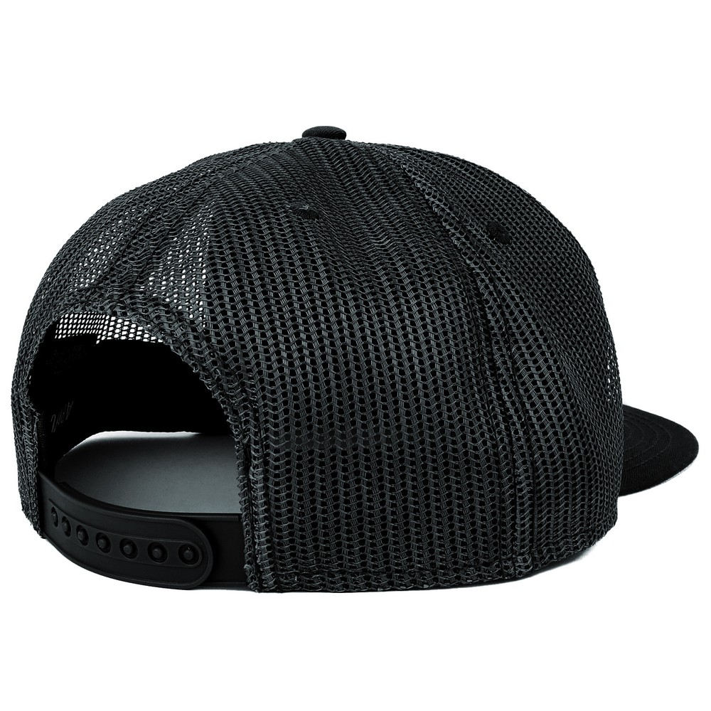 Adjustable Solid Color Plain Blank Flatbill Mesh Trucker Snapback Cap - FREESHIP