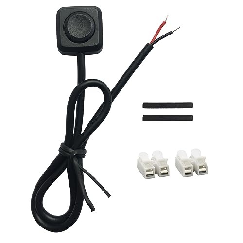 12V 24V Momentary Push Button Switch - 11.5' Pre Momentary Switch - Mini04