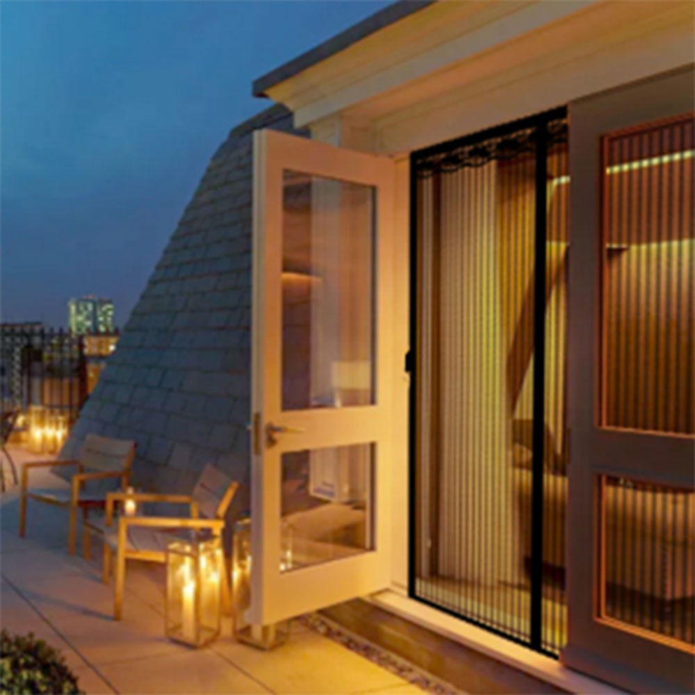 Garage Door Magnetic Screen Door Mesh Curtain Heavy Duty Block Mosquito 92"x74"