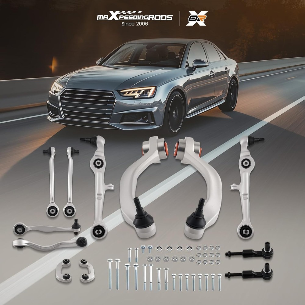 maXpeedingrods 12Pc Front Upper Lower Forward Rearward Control Arm for Audi A...
