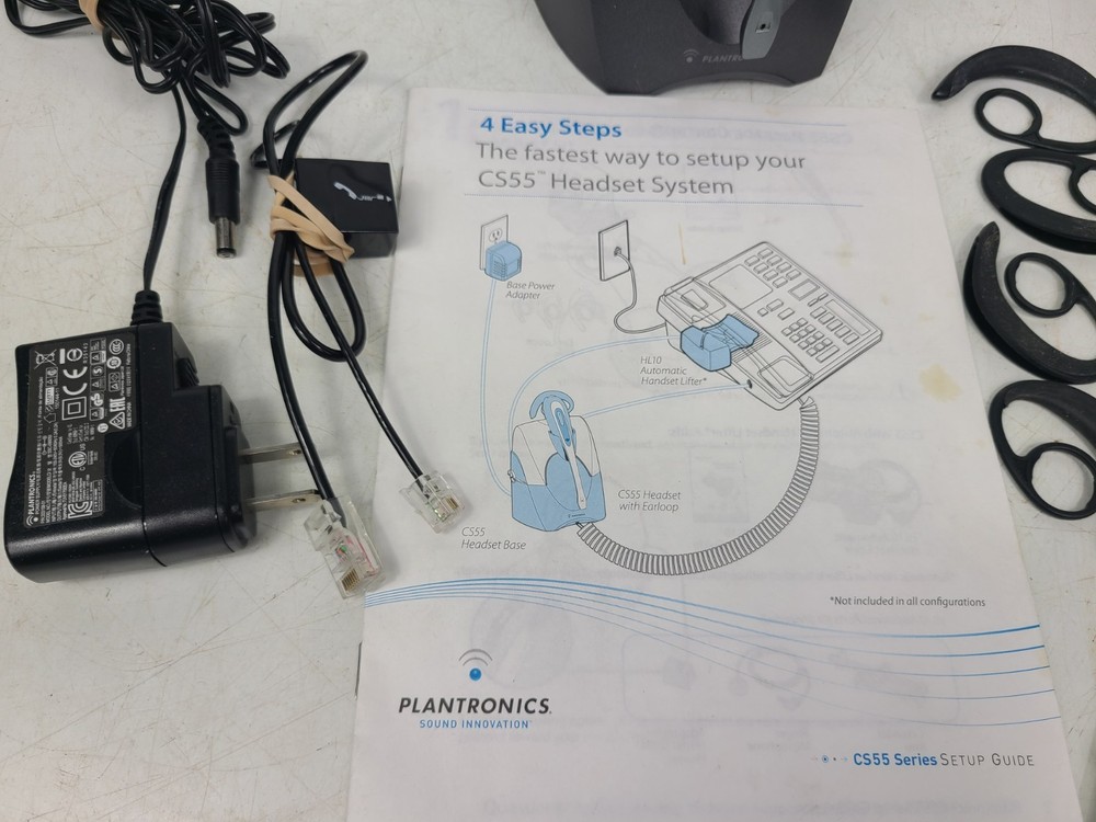 Plantronics CS55 Headset Bundle (TESTED)