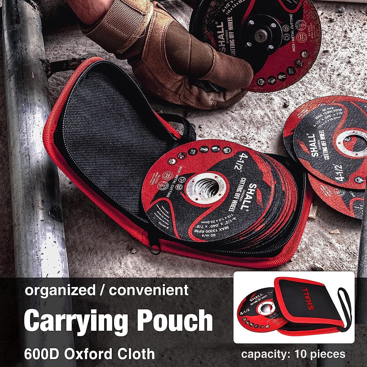 SHALL 50-Pack Cut Off Wheels 4 1/2 x 7/8 Inch`Angle Grinder Fast Cutting Disc US