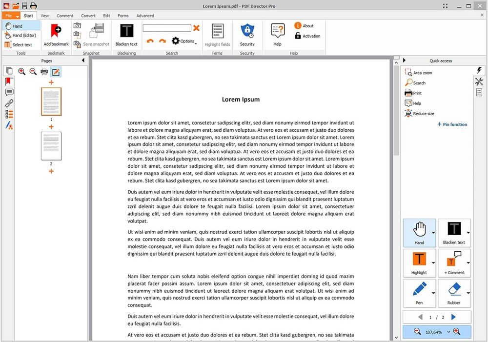 PDF Director 2 Plus - Edit, Create, Scan and Convert PDFs - with Win 11, 10, ...