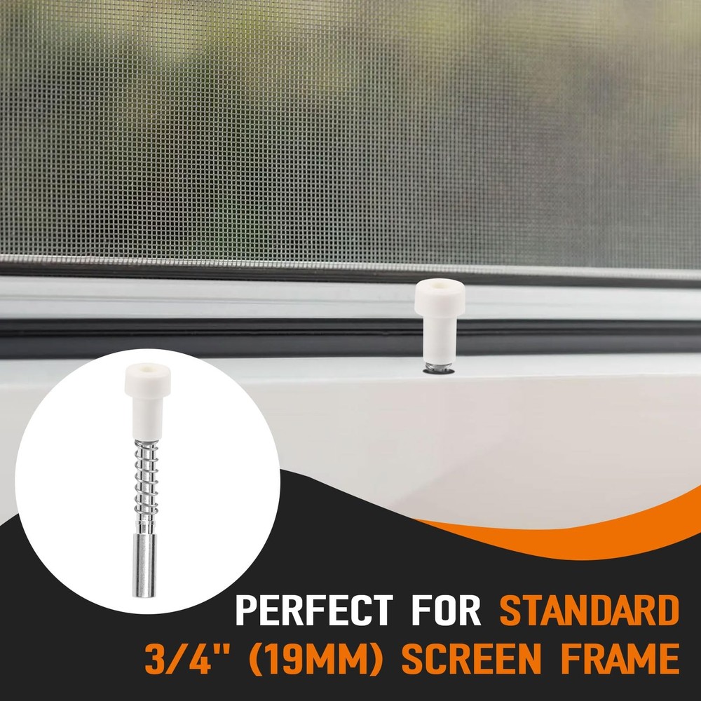 30Pack Window Screen Plunger Latches Windows Screen Replacement Plunger Pin S...