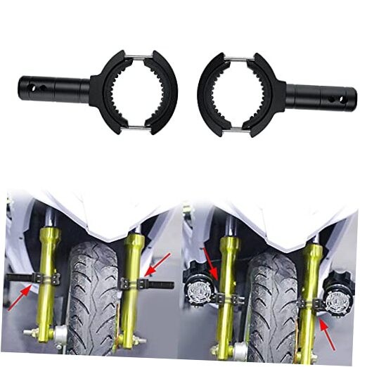 Motorcycle Fork Mount Brackets Fog Spot Light Mount Brackets Aluminium Front