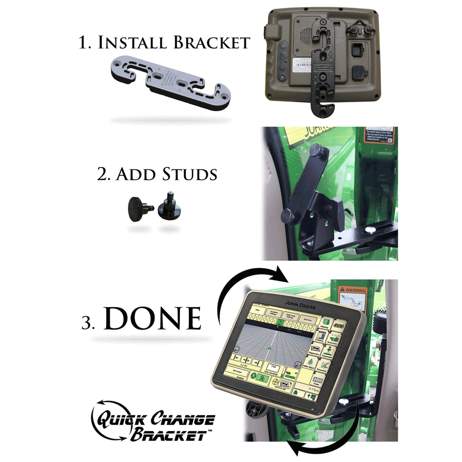 Quickly Change Bracket Kit for John Deere 2600 or 2630 Display GPS Monitor [Q1]