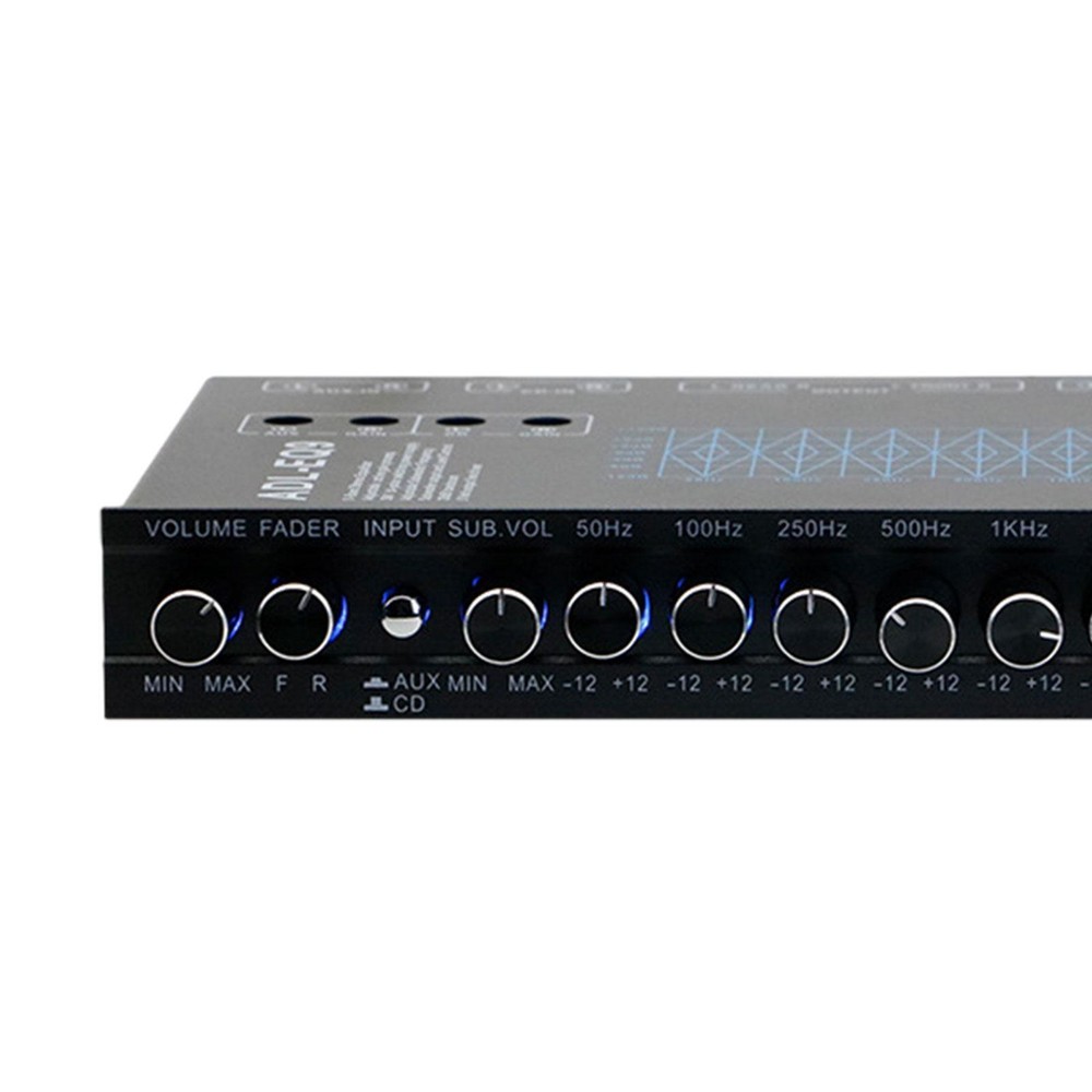 9 Band Equalizer Easy Installation with CD AUX Input Car Audio Equalizer