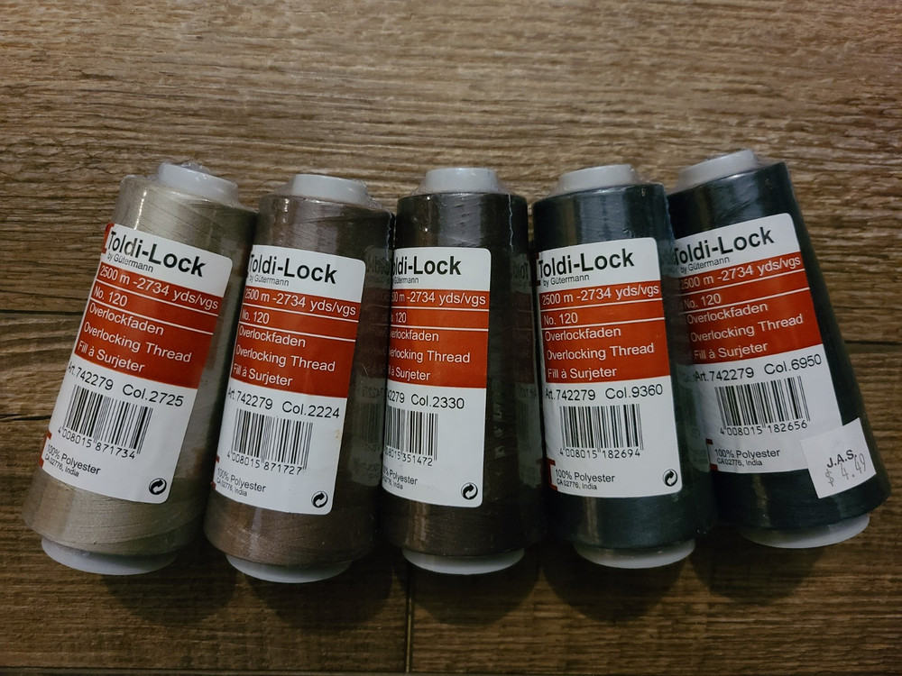 Toldi-Lock Gutermann Serger Overlocking Polyester Thread You Pick Color Bulk