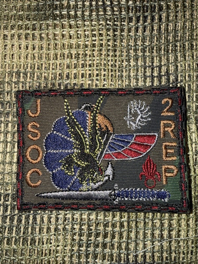 French Foreign Legion 2 Rep JSOC  Para  Commando Afgan War Patch