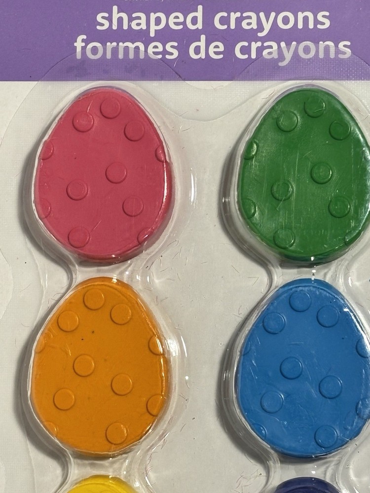 Creatology Easter Egg Shaped Flat Crayons NEW