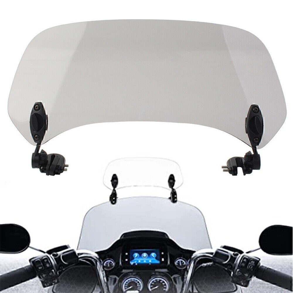 Adjustable Clip On Windshield Extension Spoiler Wind Deflector Universal