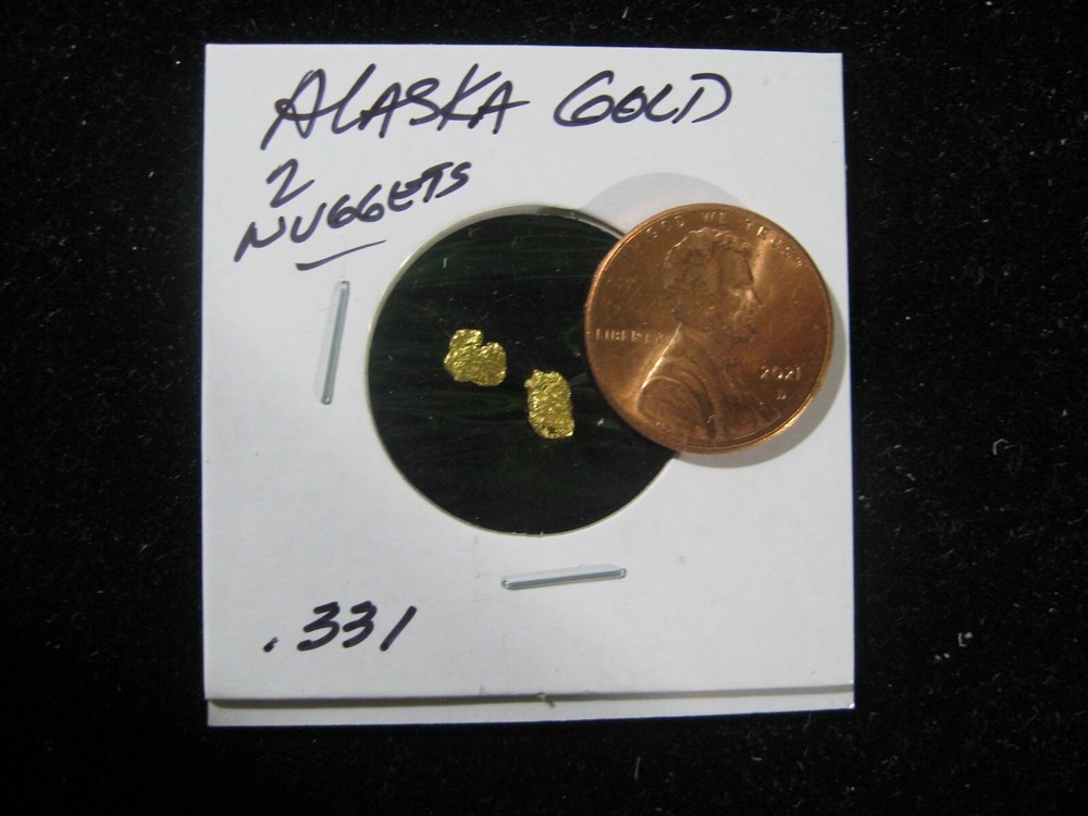 ALASKA GOLD 2 NUGGETS  .331 GRAM
